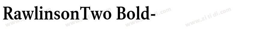 RawlinsonTwo Bold字体转换